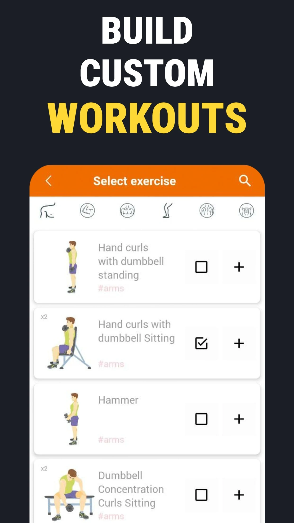 Home workouts with dumbbells screenshot