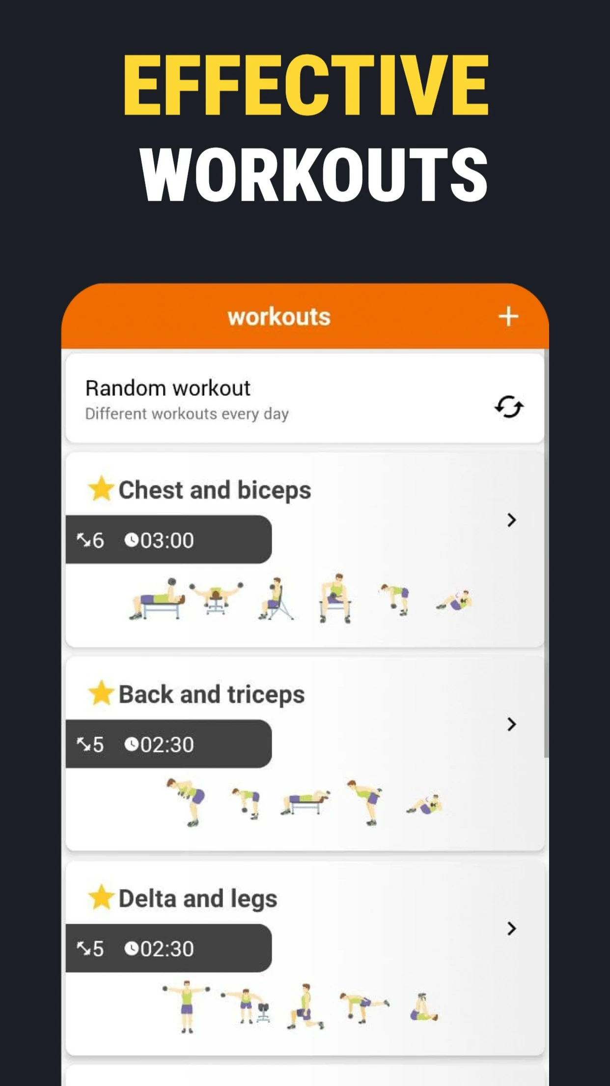 Home workouts with dumbbells screenshot