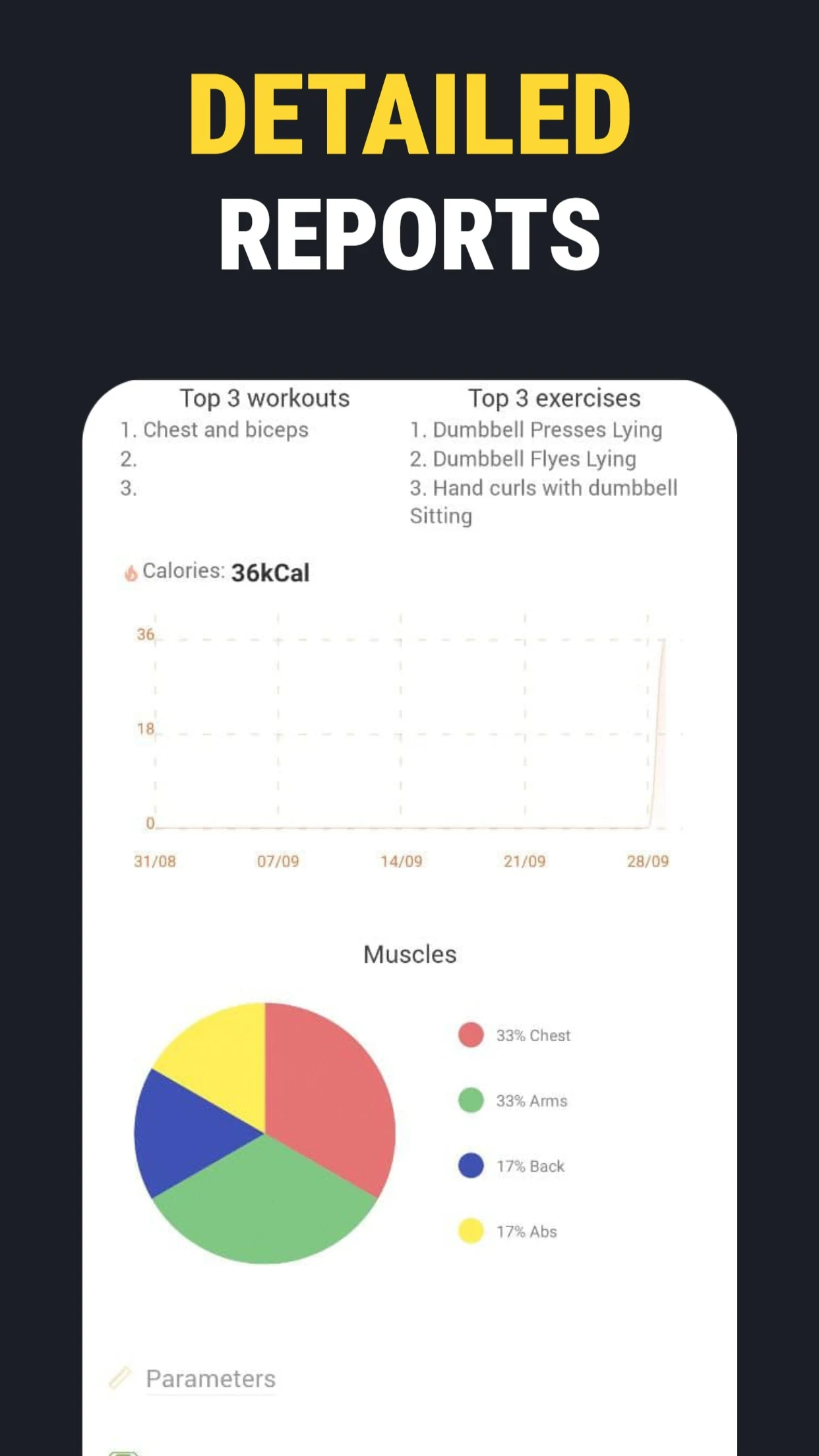 Home workouts with dumbbells screenshot