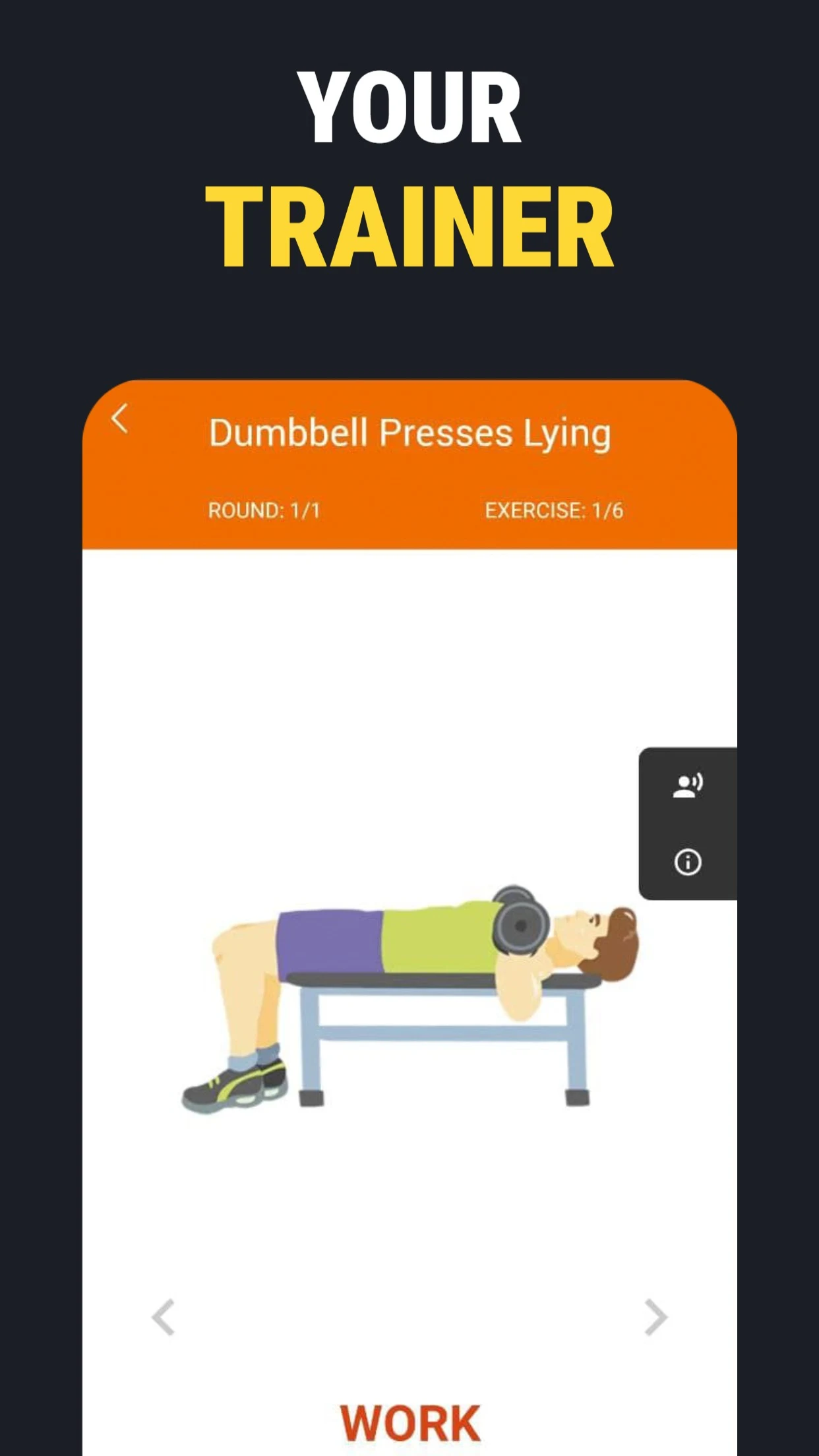 Home workouts with dumbbells screenshot